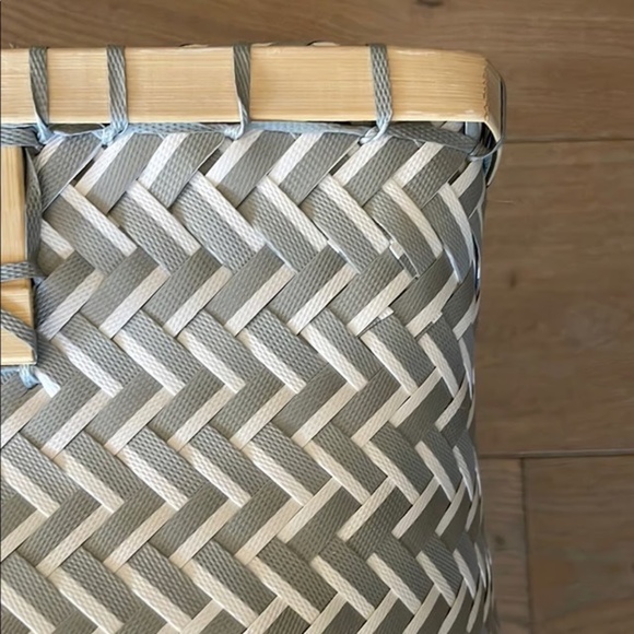 Room Essentials | Gray Chevron Woven Cube Storage Bin - Picture 4 of 6